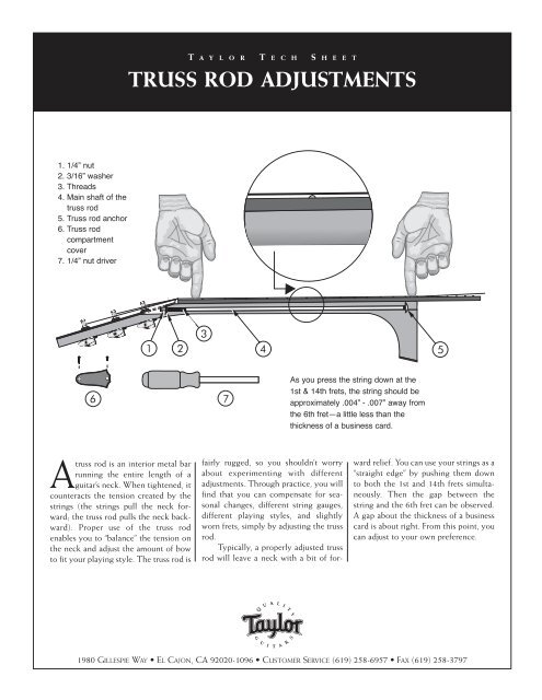Taylor gs mini truss rod adjustment deals