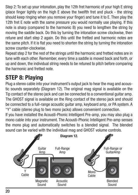 GHOST Pickup System Acousti-Phonic Intelligent Pre ... - Graph Tech