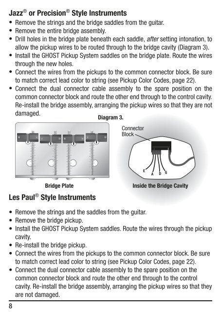 GHOST Pickup System Acousti-Phonic Intelligent Pre ... - Graph Tech