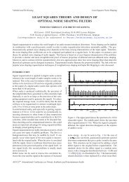 least squares theory and design of optimal noise shaping filters
