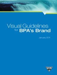 Visual Guidelines for BPA's Brand - Bonneville Power Administration