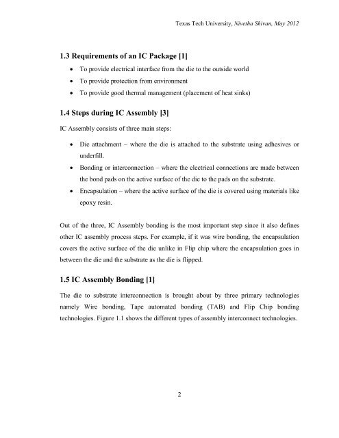 Qualification of the Assembly Process of Flip-Chip BGA Packages ...