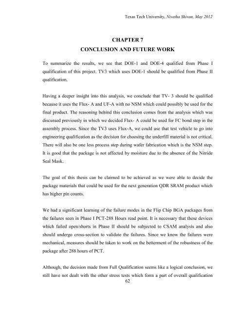 Qualification of the Assembly Process of Flip-Chip BGA Packages ...