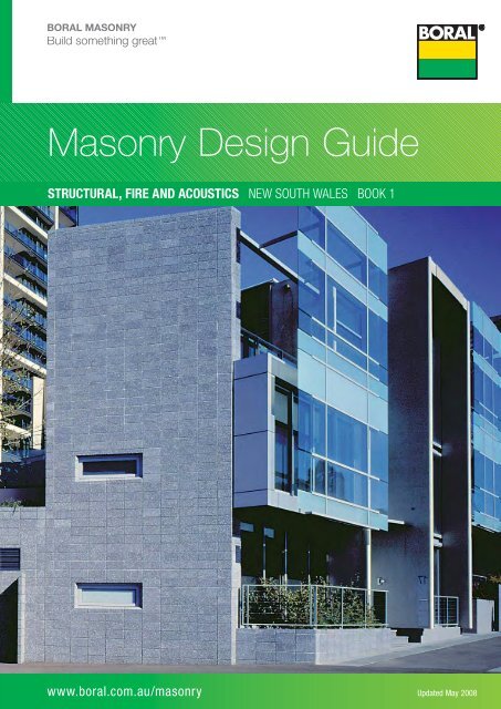 Masonry Design Guide - Boral