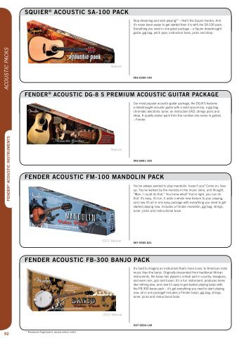 SqUIER® ACOUSTIC SA-100 PACk - "Brothers" Music Shop