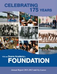 Annual Report 2011-2012 - Doane Academy