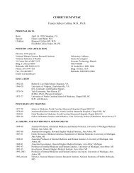 Francis Collins' CV - National Human Genome Research Institute