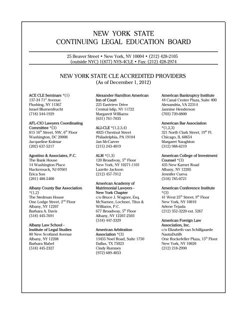 G Documents Ap List Update Dec1 2012 Draft New York State
