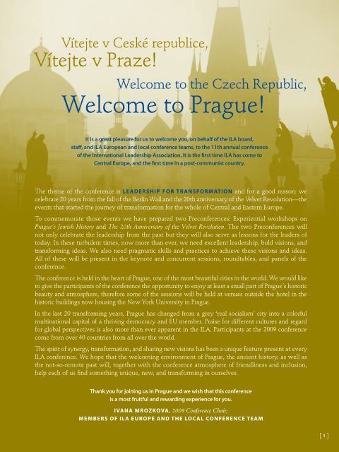 Prague, Czech Republic - International Leadership Association
