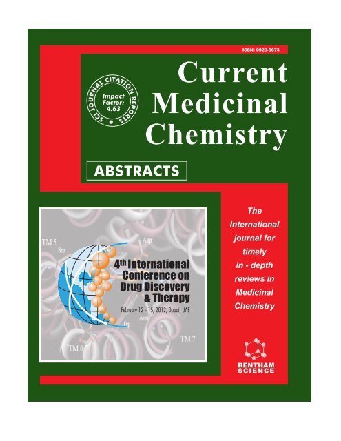 Current Medicinal Chemistry - 5th International Conference on Drug ...