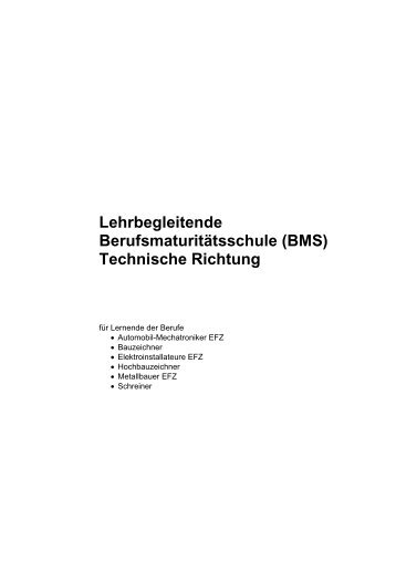 BMS - und Weiterbildungszentrum bzb Buchs