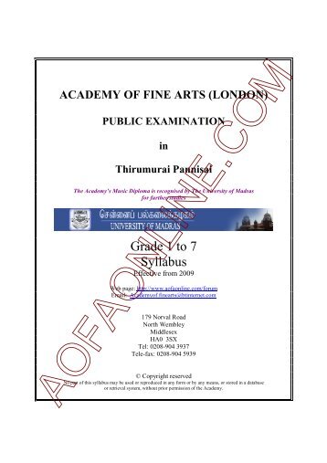Pannisai - Academy Of Fine Arts (London)