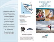 Kinesiology, HealtH & nutrition - MiraCosta College