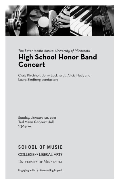 High School Honor Band Concert - Events Calendar - University of ...