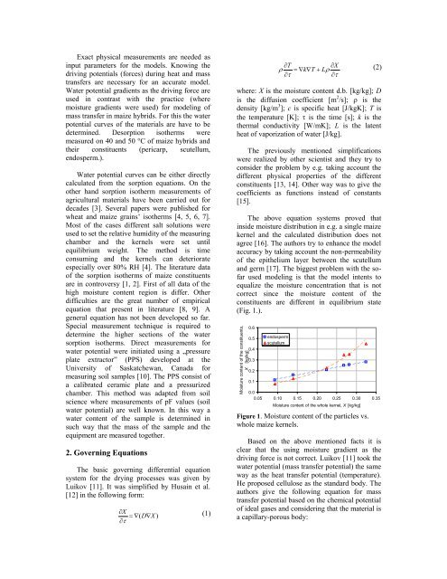 Improved finite element modeling of heat and mass ... - COMSOL.com