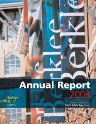 Annual Report - Berklee College of Music