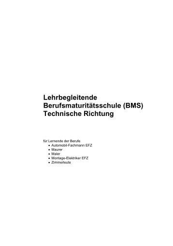 BMS - und Weiterbildungszentrum bzb Buchs