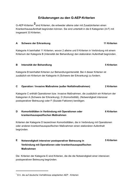 G-AEP-Kriterien - Deutsche Gesellschaft für Gerontologie und ...