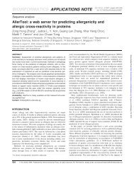 AllerTool: a web server for predicting allergenicity and allergic cross ...