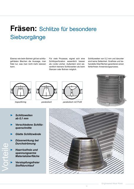 Perforationen in Metall