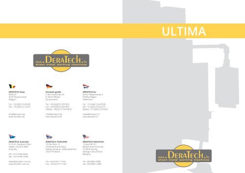 ULTIMA - Complete Machine Tool Services
