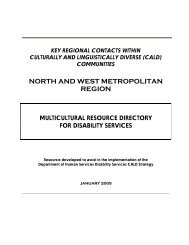 North and West Metro Region Multicultural Resources Directory