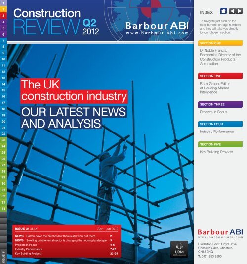 View more of Q2 Construction Review - Barbour ABI