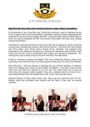 West End Star Kerry Ellis visits Caterham School to judge a Music ...