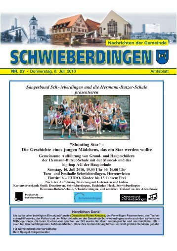 Sängerbund Schwieberdingen und die Hermann-Butzer-Schule ...