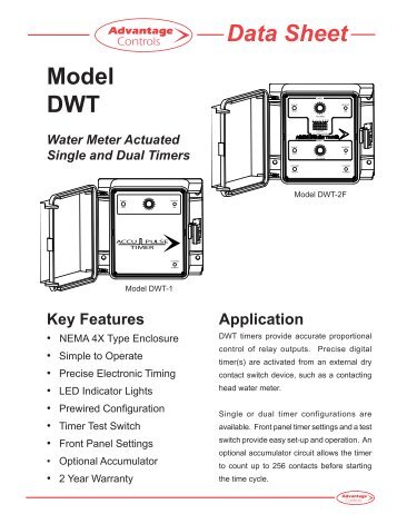 Data Sheet Model DWT - Advantage Controls