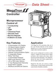 MegaTron SS (Controllers) Data Sheet - Advantage Controls