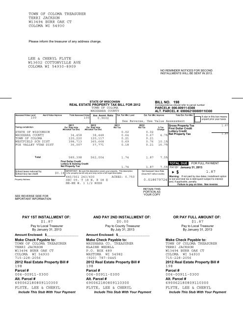 Town of Coloma-Real.pdf - Waushara County