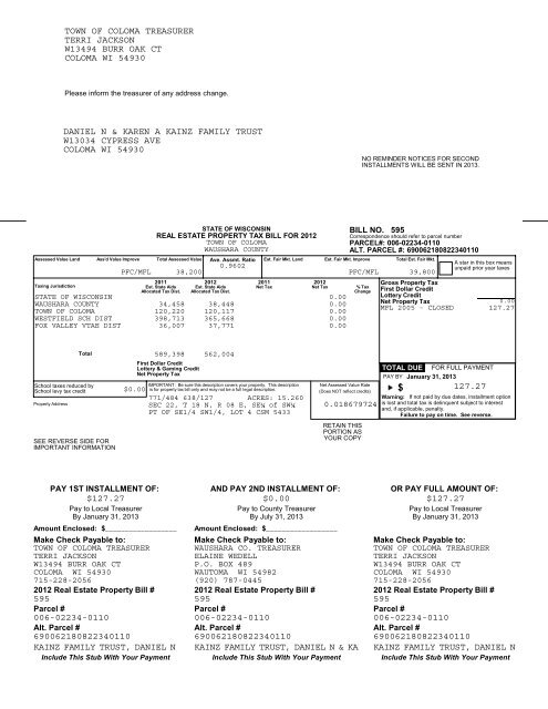 Town of Coloma-Real.pdf - Waushara County