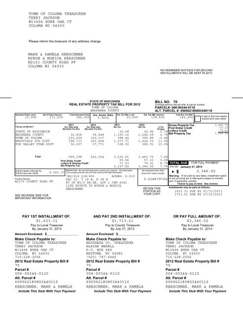 Town of Coloma-Real.pdf - Waushara County