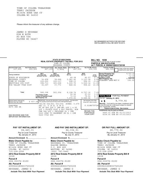 Town of Coloma-Real.pdf - Waushara County