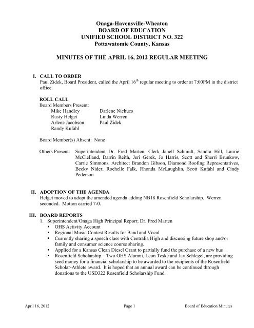 4/16/12 - Onaga-Havensville-Wheaton, USD 322