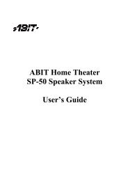 ABIT Home Theater SP-50 Speaker System Userrs Guide - Elhvb.com