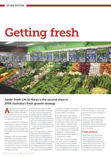 Jardin Fresh Life St Marys is the second store in SPAR Australia's ...