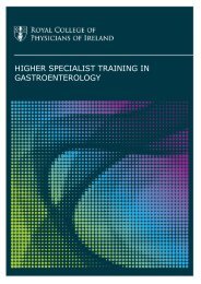 Gastroenterology Curriculum - Royal College of Physicians of Ireland