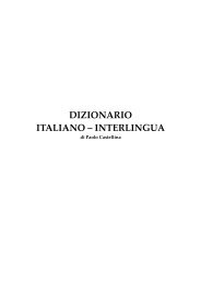 DIZIONARIO ITALIANO – INTERLINGUA - Union Mundial pro ...