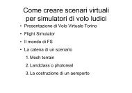 Come creare scenari virtuali per simulatori di volo ludici - Mimos