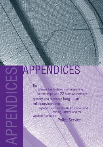 APPENDICES - Department Of Culture And The Arts