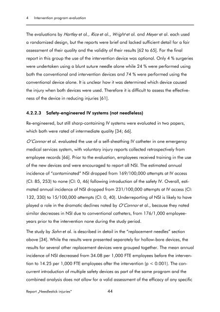 Effectiveness of measures to prevent needlestick injuries among ...