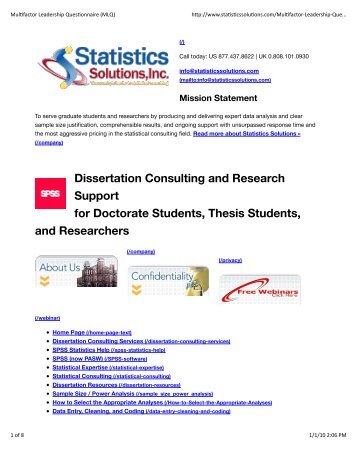 Leadership dissertation proposal