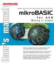 mikroBasic for AVR Users Manual - MikroElektronika