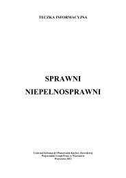 Sprawni niepełnosprawni - Wojewódzki Urząd Pracy