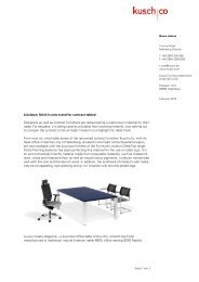 Press release Linoleum - Kusch+Co