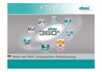 Mehr als ERP: Integration Feinplanung