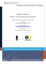 Migration in Burundi: History, Current Trends and Future - MGSoG ...