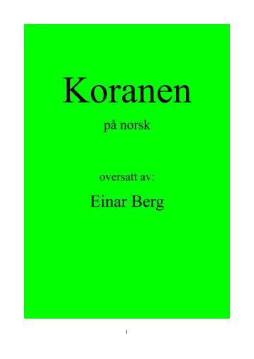 Koranen - Way to Allah